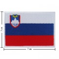 Slovenia Nation Flag Style-1 Embroidered Sew On Patch