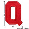 Alphabet Q Style-3 Embroidered Sew On Patch