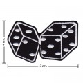 Twin Dice Casino Sign Style-1 Embroidered Sew On Patch