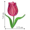 Tulips Style-3 Embroidered Sew On Patch