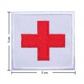 Red Cross Style-1 Embroidered Sew On Patch