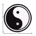 Yin Yang Sign Style-4 Embroidered Sew On Patch