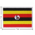 Uganda Nation Flag Style-1 Embroidered Sew On Patch
