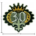 New Orleans Saints Anniversary Style-1 Embroidered Iron On/Sew On Patch