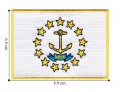 Rhode Island State Flag Embroidered Sew On Patch