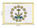 Rhode Island State Flag Embroidered Sew On Patch