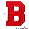 Alphabet B Style-3 Embroidered Sew On Patch