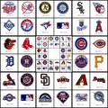 A ALL MLB Baseball 32 pcs. Embroidered Iron On/Sew On Patch