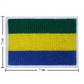 Gabon Nation Flag Style-1 Embroidered Sew On Patch