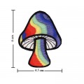 Colorful Magic Mushroom Sign Style-9 Embroidered Sew On Patch