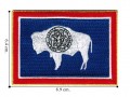 Wyoming State Flag Embroidered Sew On Patch