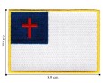 Christian Flag Style-1 Embroidered Sew On Patch