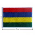 Mauritius Nation Flag Style-1 Embroidered Sew On Patch
