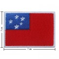 Samoa Nation Flag Style-1 Embroidered Sew On Patch