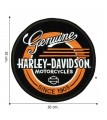 Harley Davidson Motorcycles Genuine Record Embroidered Sew On Patch