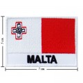 Malta Nation Flag Style-2 Embroidered Sew On Patch