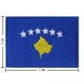 Kosovo Nation Flag Style-1 Embroidered Sew On Patch