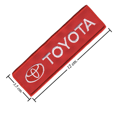 TOYOTA NEW EMBROIDERED IRON ON NAME PATCH TAG DIFFERENT COLORS
