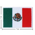 Mexico Nation Flag Style-1 Embroidered Sew On Patch