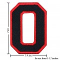 Alphabet O Style-1 Embroidered Sew On Patch