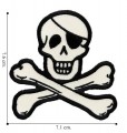 Pirate Sign Flag Style-6 Embroidered Sew On Patch