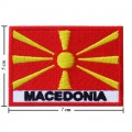 Macedonia Nation Flag Style-2 Embroidered Sew On Patch