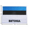 Estonia Nation Flag Style-2 Embroidered Sew On Patch