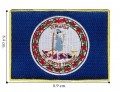 Virginia State Flag Embroidered Sew On Patch