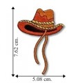 Western Cowboy Hat Embroidered Sew On Patch