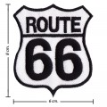 Route-66 Symbol Style-1 Embroidered Sew On Patch