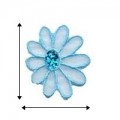 Colored Daisy Style-13 Embroidered Sew On Patch