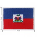 Haiti Nation Flag Style-1 Embroidered Sew On Patch