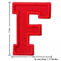 Alphabet F Style-3 Embroidered Sew On Patch