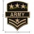 US Army Stripe Style-1 Embroidered Sew On Patch
