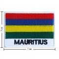 Mauritius Nation Flag Style-2 Embroidered Sew On Patch