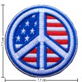 Peace Sign Style-4 Embroidered Sew On Patch