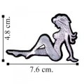 Sexy Embroidered Trucker Mudflap Girl Embroidered Sew On Patch