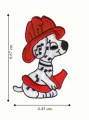Dalmatian Fire Dept. Puppy Embroidered Sew On Patch