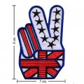Victory Sign Style-3 Embroidered Sew On Patch