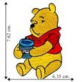 Winnie The Pooh Honey Jar Embroidered Sew On Patch