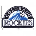 Colorado Rockies Style-1 Embroidered Iron On/Sew On Patch