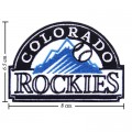 Colorado Rockies Style-1 Embroidered Iron On/Sew On Patch