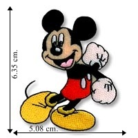 Mickey Sewing Patch, Mouse Patches