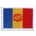 Andorra Nation Flag Style-1 Embroidered Sew On Patch