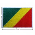 Congo Dem Rep Nation Flag Style-1 Embroidered Sew On Patch