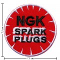 NGK Spark Plugs Style-1 Embroidered Sew On Patch