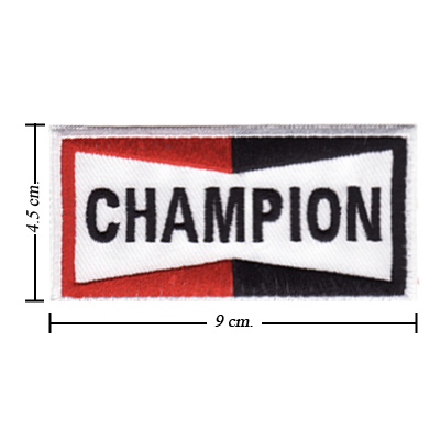 Champion Spark Plugs Style-1 Embroidered Sew On Patch