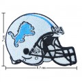 Detroit Lions Helmet Style-1 Embroidered Iron On/Sew On Patch