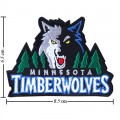 Minnesota Timberwolves Style-1 Embroidered Sew On Patch