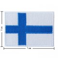 Finland Nation Flag Style-1 Embroidered Sew On Patch